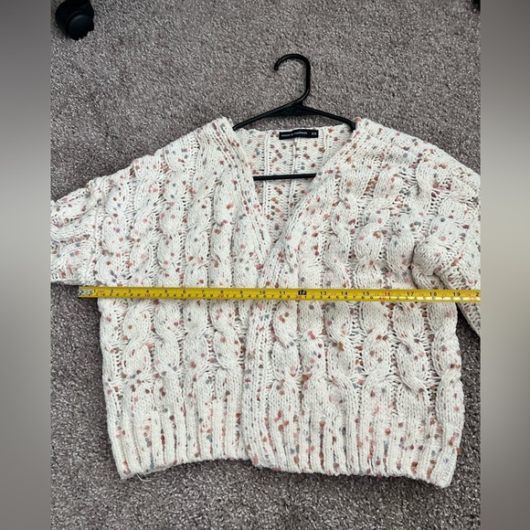 Chunky Confetti Cable Knit Sweater Cardigan T.J.Maxx Size XS Moon & Madison - Picture 4 of 6